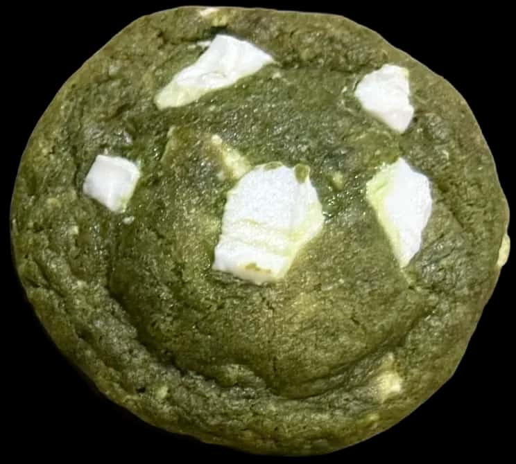 Matcha cookie with white chocolate