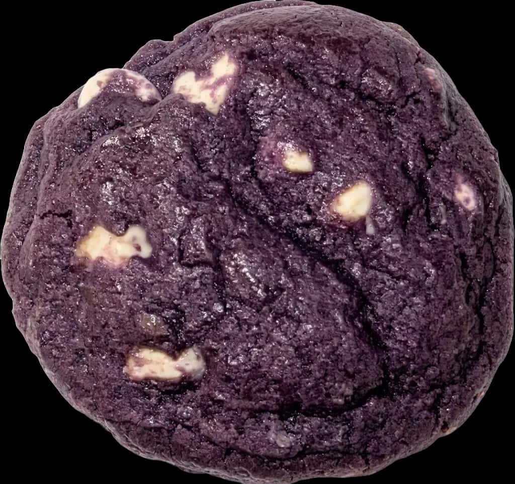 Ube cookie with white chocolate